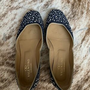 Valentino bedazzled flat